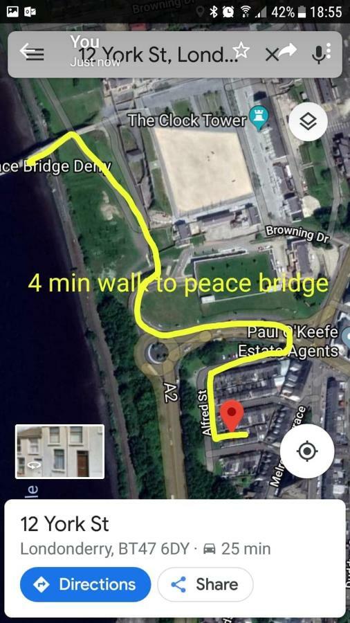 Bridge House Derry City Townhouse Central Free Parking Villa ภายนอก รูปภาพ